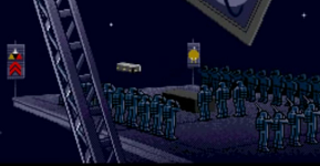 Kuva 9. Sotilaan hautajaiset avaruudessa Wing Commanderissa.